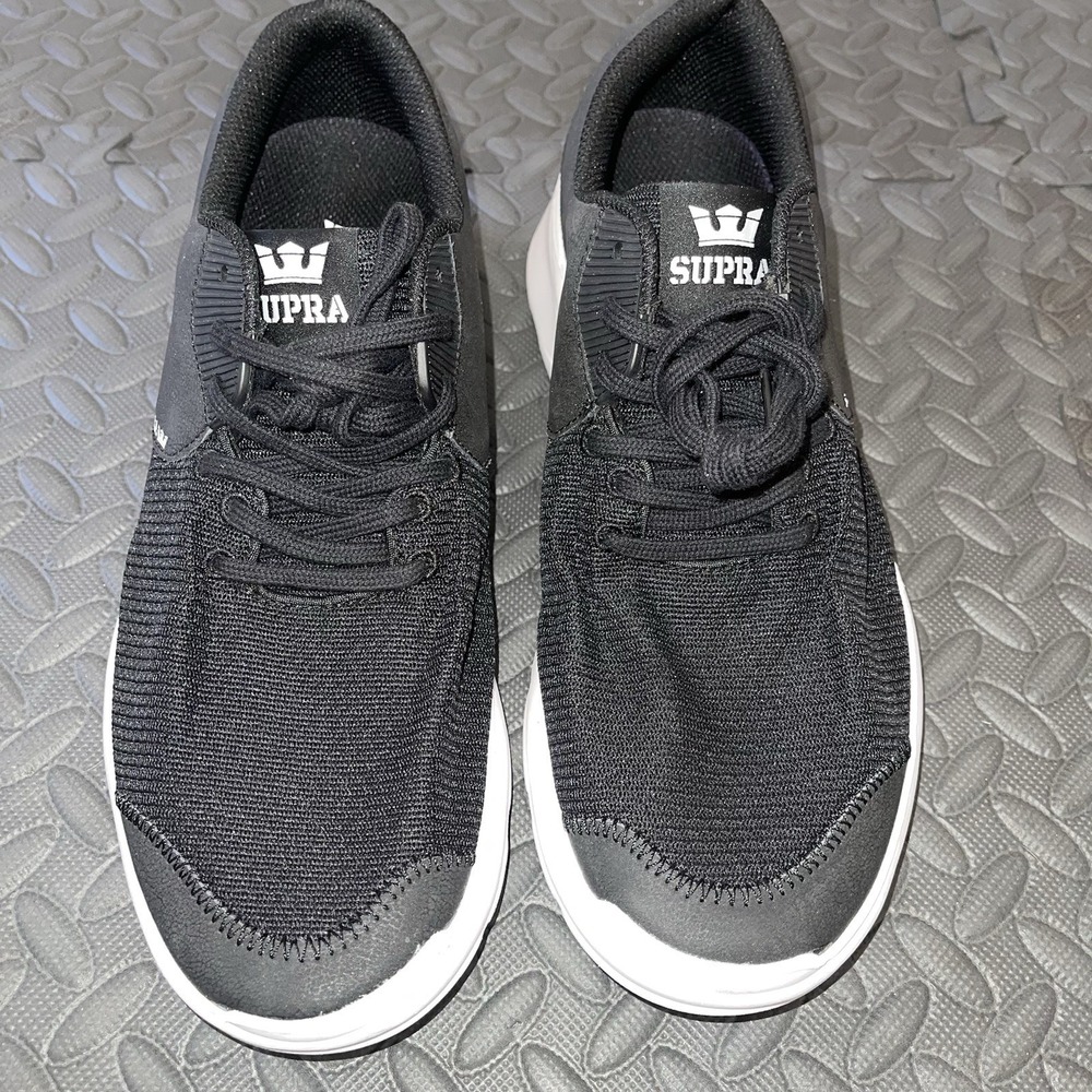 Supra Noiz Black White Mens Size 10 Skateboard Sneakers S56016